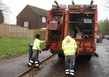 Ashford borough council carries out wheeled bin collections for green waste, which are tipped via a lifting mechanism